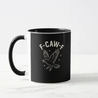 Crow F-Caw-F Funny Bird Moon Gothic Adult Humor Cr Mug