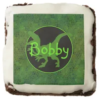 Personalized Green Dinosaur Hide  Brownie