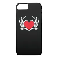 Skeleton Hand Heart Valentines Day Funny Meme iPhone 8/7 Case