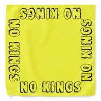 Lemon Yellow No Kings Pro-democracy Solidarity  Bandana