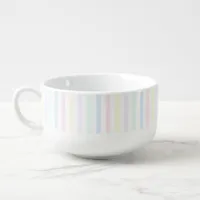 Candy Stripes Nostalgic 1970's Pattern Soup Mug