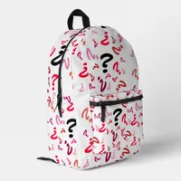 Backpack (ao) - Question Marks in Reds