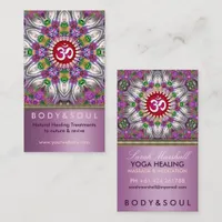 Om Energy Yoga Healing Star Business Card