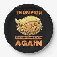 Trumpkin Make Halloween Great Again Funny Classic Paper Plates
