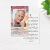 Sunset Photo Memorial Prayer Card