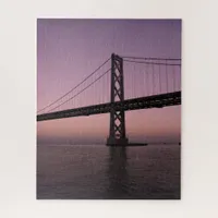 Baybridge under Pink Sky Jigsaw Puzzle