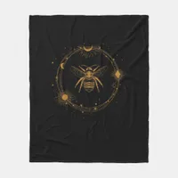 Cottagecore Aesthetic Academia Goblincore Bee Fleece Blanket