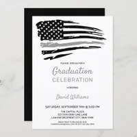 Correctional Officer Graduation Thin Gray Line Invitation