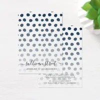 Blue Polka Dot Earrings Display Card