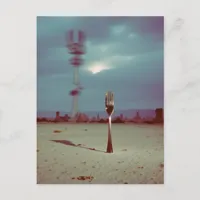 Surreal Fork in the Desert Postcard