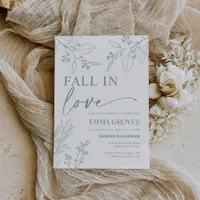 Fall in Love Bridal Shower Invitation