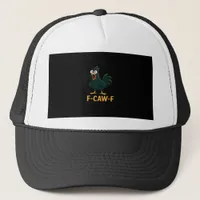 F-Caw-F Chicken Classic Vintage Style Trucker Hat