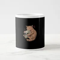 Till Death Do Us Party Cat Skull Classic Giant Coffee Mug