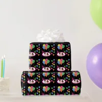 Add Your Own Photo to Party Hats and Balloons Wrapping Paper