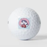 Boxing Unicorn Golf Balls