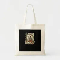 Cottagecore Skeleton With Flower Crown Tote Bag