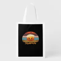 Halloween Trumpkin Vintage Us Grocery Bag