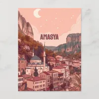 Charming Evening of Amasya, Turkiye Postcard