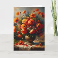 Just Thinking About You | Red Poppies Card