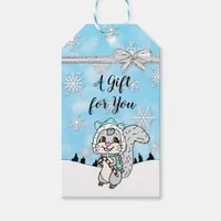 Cute Whimsical Christmas Squirrel To and From Gift Tags