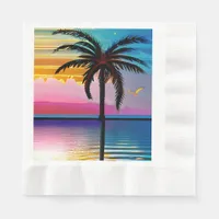Tropical Themed Birthday Napkins
