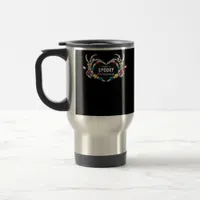 Skeleton Hand With Heart Classic Style Travel Mug