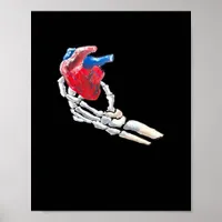 This Is My Heart - Skeleton Heart Hands Poster
