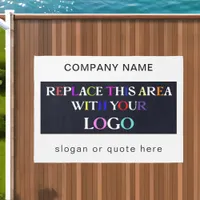 Business Logo Company Name White or Any Color Outdoor Rug