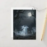 Ghosts Dancing on a Full Moon Night Postcard