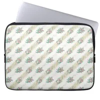 Vintage Rose Pattern - Laptop Sleeve