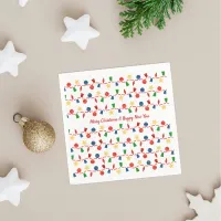 Beaded garland with retro Christmas ornaments Napkins