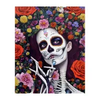 Day of The Dead Skeleton Acrylic Wall Art