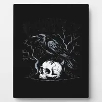 Crow, F-Caw-F Funny Bird Moon Gothic Adult Humor Plaque