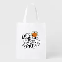 It’s Pumpkin Season Y’all Grocery Bag