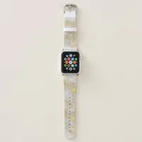 *~* White Marble with Star Dust Glitter Apple Watch Band