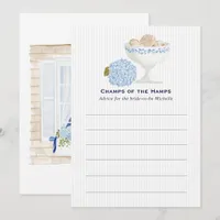 Personalized Champs of the Hamps Bachelorette Advice Card