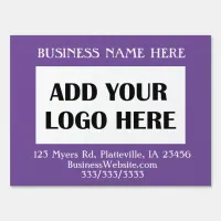 Add your Business  Logo to this Sign