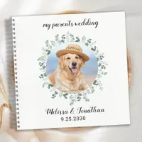 Custom Photo Eucalyptus Pet Wedding Guest Book