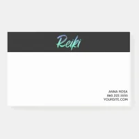 *~* Reiki Green Blue & Turquoise Iridescent Post-it Notes