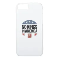 No Kings In America Vintage Patriotic No Kings Cre iPhone 8/7 Case