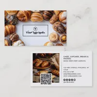 Your Logo Professional 2 Photos QR Code & Socials Business Card