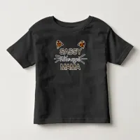 Sassy Like My Mama Leopard Print Whiskers and Ears Toddler T-shirt