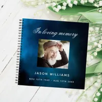 Guest book memorial funeral blue sky photo