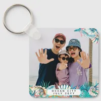 Beach Vacation Memories Family Keepsake Shell  Keychain