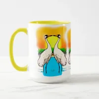 Whopping Cranes in Love Mug