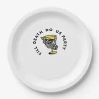 Till Death Do Us Party Funny Retro Classic Paper Plates