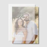 Elegant Wedding Vellum Invitations