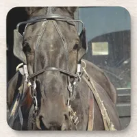 Amish Buggy Horse Beverage Coaster