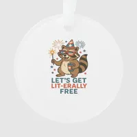 Let's Get Lit-erally Free Design - Fun Party Quote Ornament
