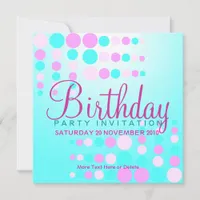 Sweet Bubbles Party / Birthday Invitation